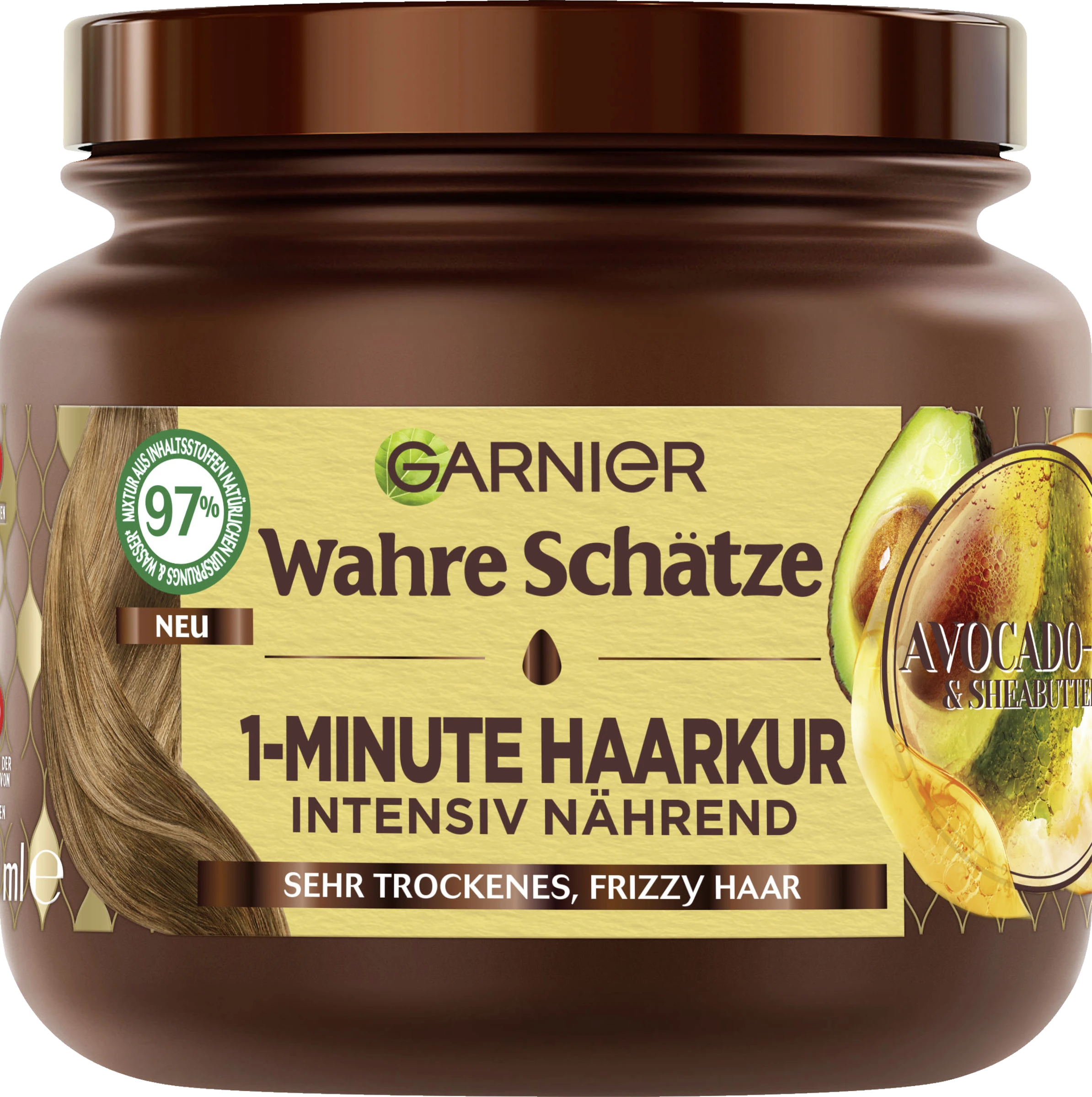 Garnier Wahre Schätze 1-Minute Haarkur Avocado-Öl & Sheabutter 3 Garnier Wahre Schätze 1-Minute Haarkur Avocado-Öl & Sheabutter
