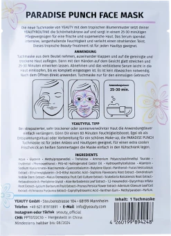 YEAUTY Paradise Punch Tuchmaske -Mandarina Duck Fragrances-Shop MAM 10347968 SHOP IMAGE 1.4