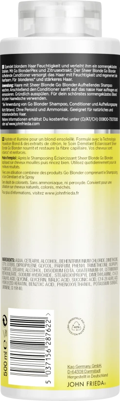 JOHN FRIEDA Go Blonder Aufhellender Conditioner -Mandarina Duck Fragrances-Shop MAM 10410611 SHOP IMAGE 1.4