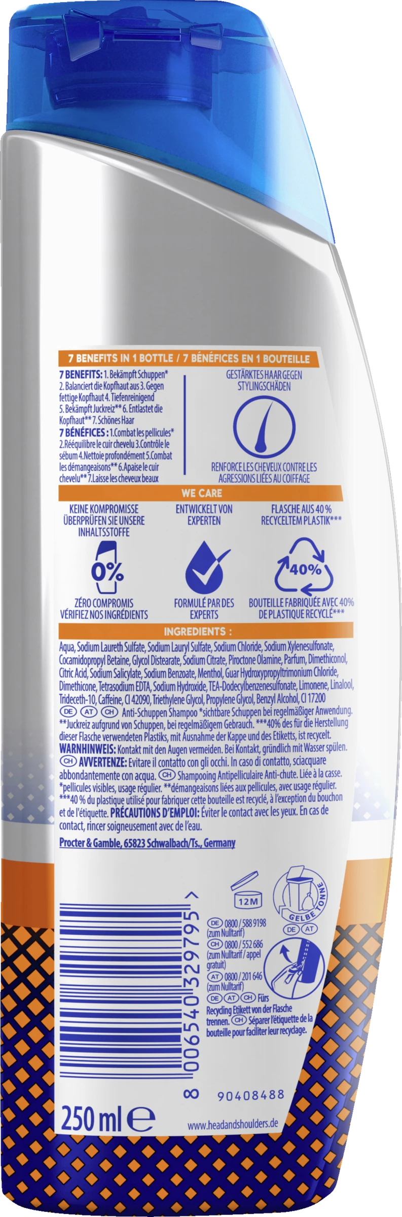 Head & Shoulders Anti-Schuppen Shampoo 7in1 Advanced Anti-Haarverlust 4 Head & Shoulders Anti-Schuppen Shampoo 7in1 Advanced Anti-Haarverlust – Bild 2