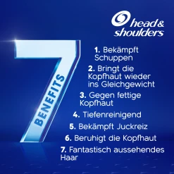 Head & Shoulders Anti-Schuppen Shampoo 7in1 Advanced Anti-Haarverlust 15 Head & Shoulders Anti-Schuppen Shampoo 7in1 Advanced Anti-Haarverlust -Mandarina Duck Fragrances-Shop MAM 10411470 SHOP IMAGE 1.4