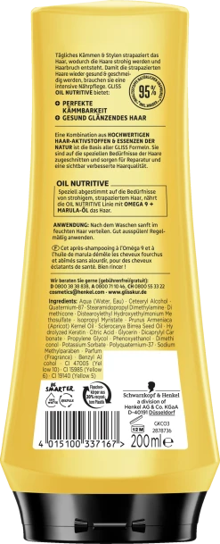 Schwarzkopf Gliss Oil Nutritive Nährpflege-Spülung -Mandarina Duck Fragrances-Shop MAM 10414836 SHOP IMAGE 1.4