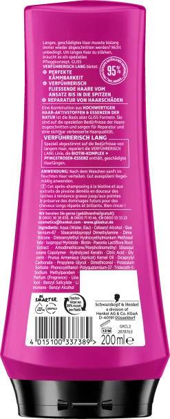 Schwarzkopf Gliss Verführerisch Lang Langhaar-Schutz-Spülung -Mandarina Duck Fragrances-Shop MAM 10415745 SHOP IMAGE 1.4