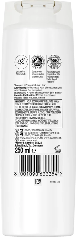 Pantene Pro-V Volumen Pur 3 In 1 Shampoo, Pflegespülung & Kur -Mandarina Duck Fragrances-Shop MAM 10416027 SHOP IMAGE 1.4