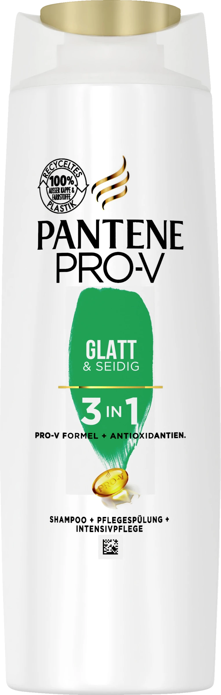 Pantene Pro-V Glatt & Seidig 3 In 1Shampoo, Pflegespülung & Kur 3 Pantene Pro-V Glatt & Seidig 3 In 1Shampoo, Pflegespülung & Kur
