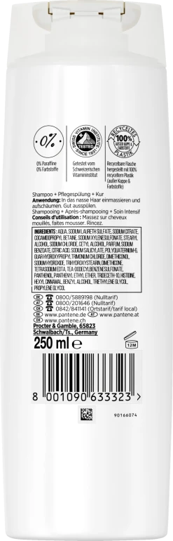 Pantene Pro-V Glatt & Seidig 3 In 1Shampoo, Pflegespülung & Kur 10 Pantene Pro-V Glatt & Seidig 3 In 1Shampoo, Pflegespülung & Kur -Mandarina Duck Fragrances-Shop MAM 10416171 SHOP IMAGE 1.4