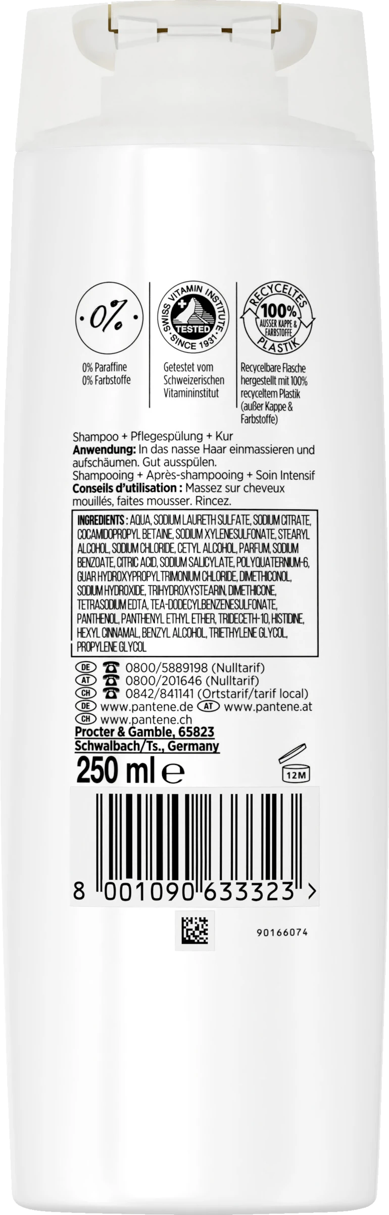 Pantene Pro-V Glatt & Seidig 3 In 1Shampoo, Pflegespülung & Kur 4 Pantene Pro-V Glatt & Seidig 3 In 1Shampoo, Pflegespülung & Kur – Bild 2