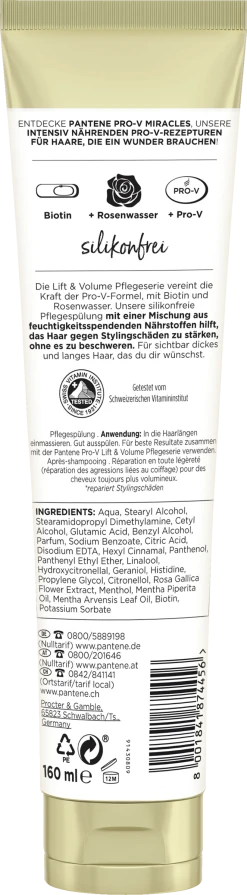 Pantene Pro-V Miracles Lift & Volume Haarverdickende Pflegespülung -Mandarina Duck Fragrances-Shop MAM 10416587 SHOP IMAGE 1.4