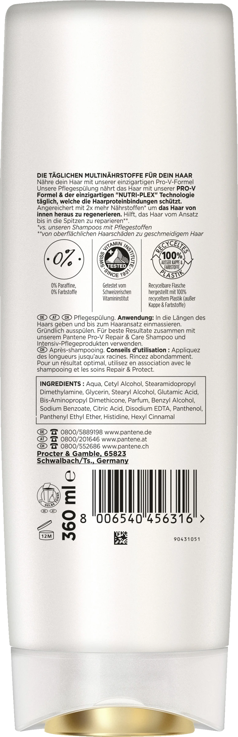 Pantene Pro-V Repair & Care Pflegespülung 4 Pantene Pro-V Repair & Care Pflegespülung – Bild 2