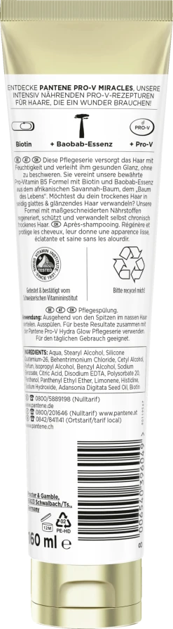 Pantene Pro-V Miracles Hydra Glow Feuchtigkeitsspendende Pflegespülung -Mandarina Duck Fragrances-Shop MAM 10424327 SHOP IMAGE 1.4