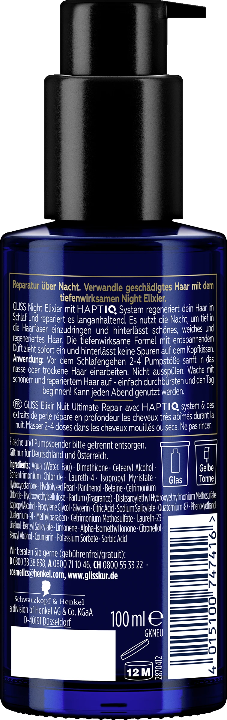 Schwarzkopf Night Elixir Ultimate Repair 4 Schwarzkopf Night Elixir Ultimate Repair – Bild 2