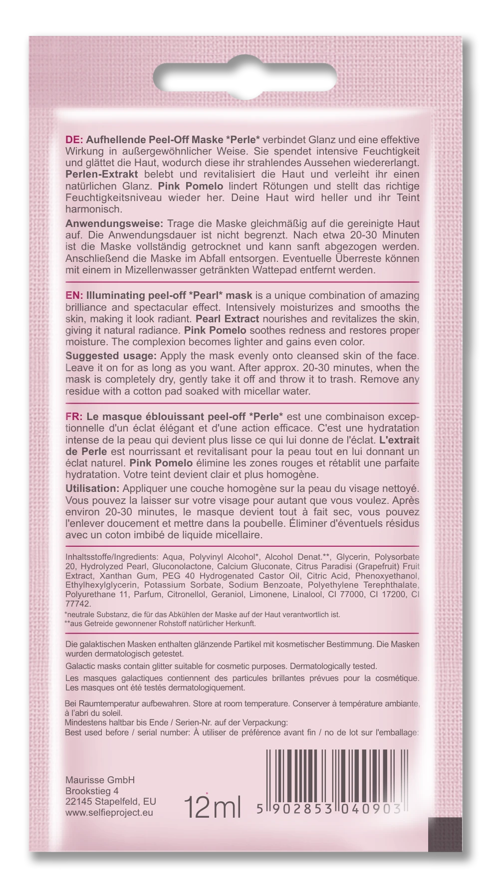 Selfie Project Aufhellende Peel-Off Maske #Shine Like A Pearl 4 Selfie Project Aufhellende Peel-Off Maske #Shine Like A Pearl – Bild 2