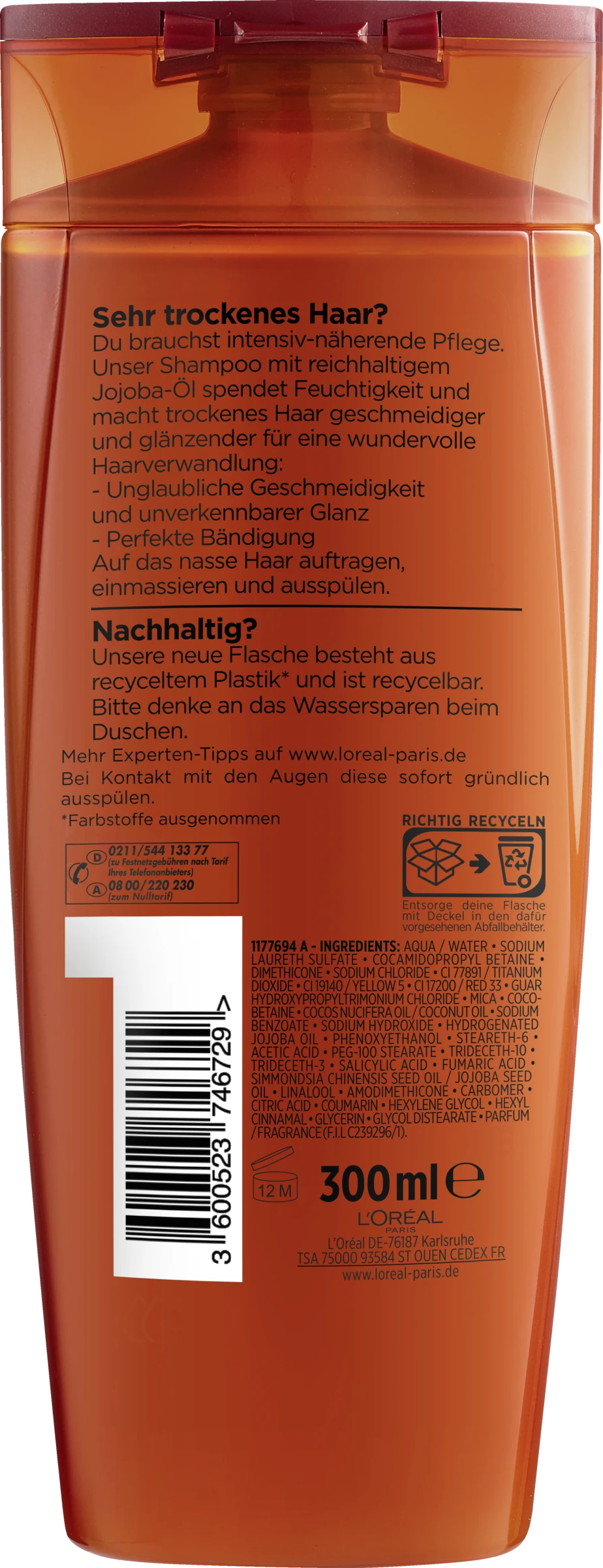 L’Oréal Paris Elvital Öl Magique Jojoba Shampoo 300ml 4 L’Oréal Paris Elvital Öl Magique Jojoba Shampoo 300ml – Bild 2