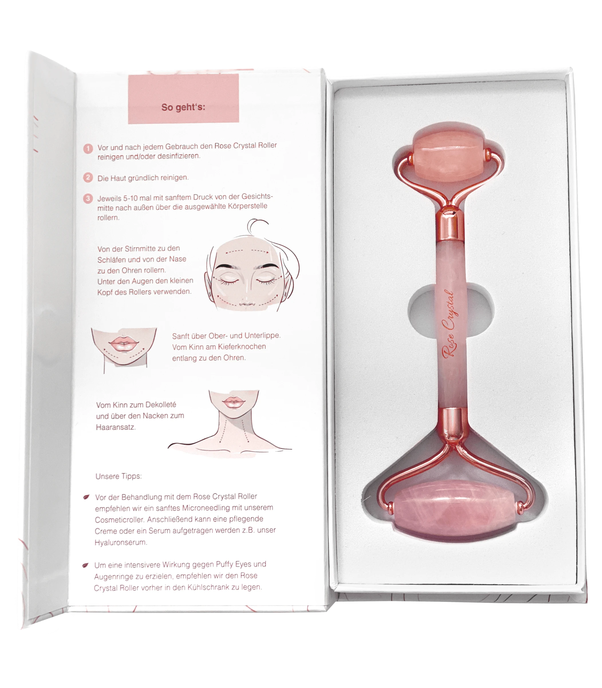 Cosmeticals Rose Crystal Roller 7 Cosmeticals Rose Crystal Roller – Bild 5