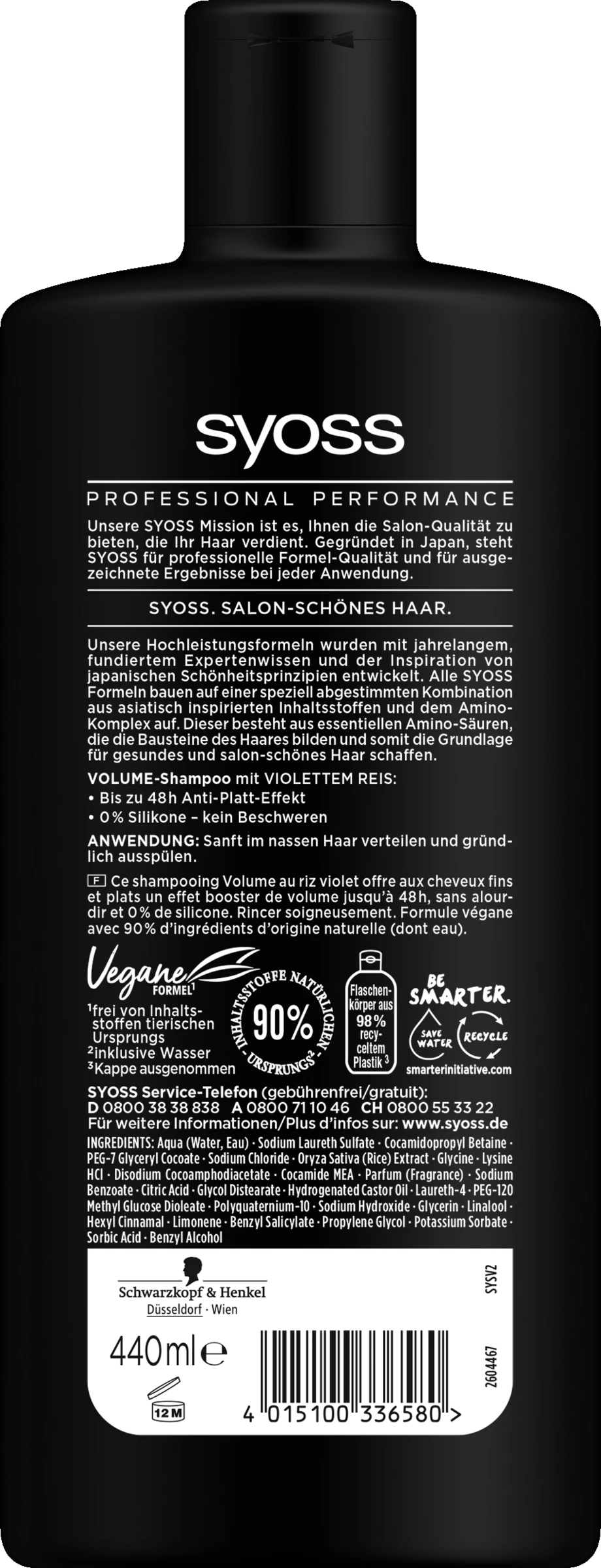 Syoss Volume Shampoo 4 Syoss Volume Shampoo – Bild 2