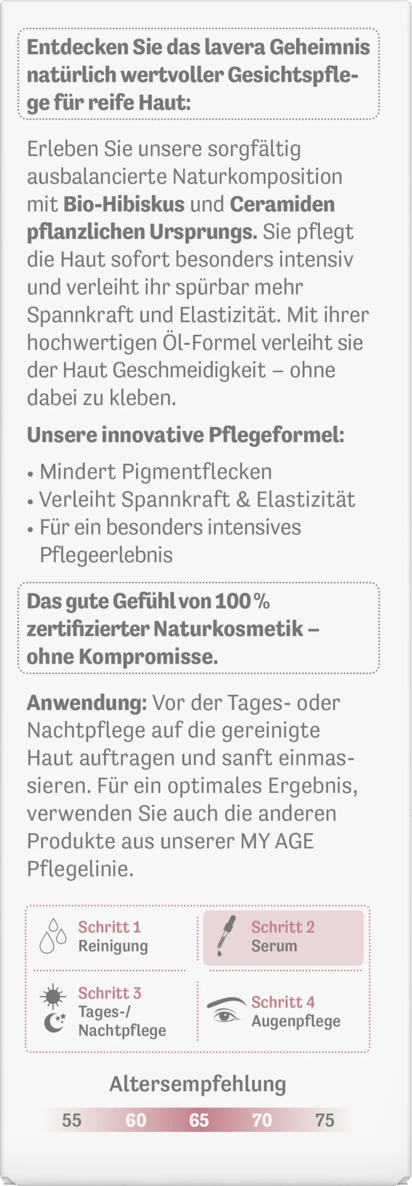 Lavera MY AGE Intensiv Öl-Serum 4 Lavera MY AGE Intensiv Öl-Serum – Bild 2