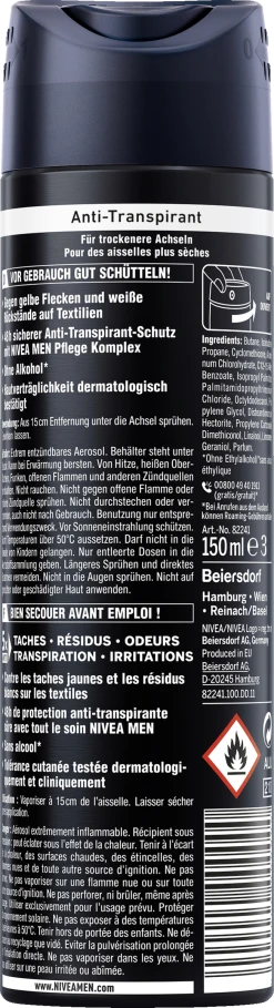 NIVEA MEN Anti-Transpirant Spray Black & White Invisible Original -Mandarina Duck Fragrances-Shop MAM 7158987 SHOP IMAGE 1.7