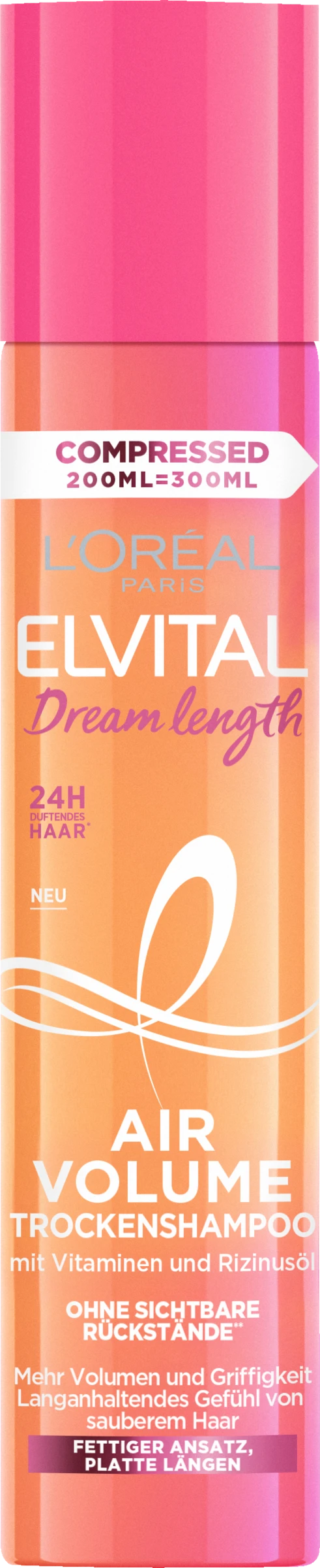 L’Oréal Paris Elvital Dream Length Dream Volume Trockenshampoo 3 L’Oréal Paris Elvital Dream Length Dream Volume Trockenshampoo