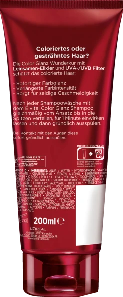 L’Oréal Paris Elvital Wunder-Farbglanzkur Color Glanz 200ml 5 L’Oréal Paris Elvital Wunder-Farbglanzkur Color Glanz 200ml -Mandarina Duck Fragrances-Shop MAM 7250432 SHOP IMAGE 1.6