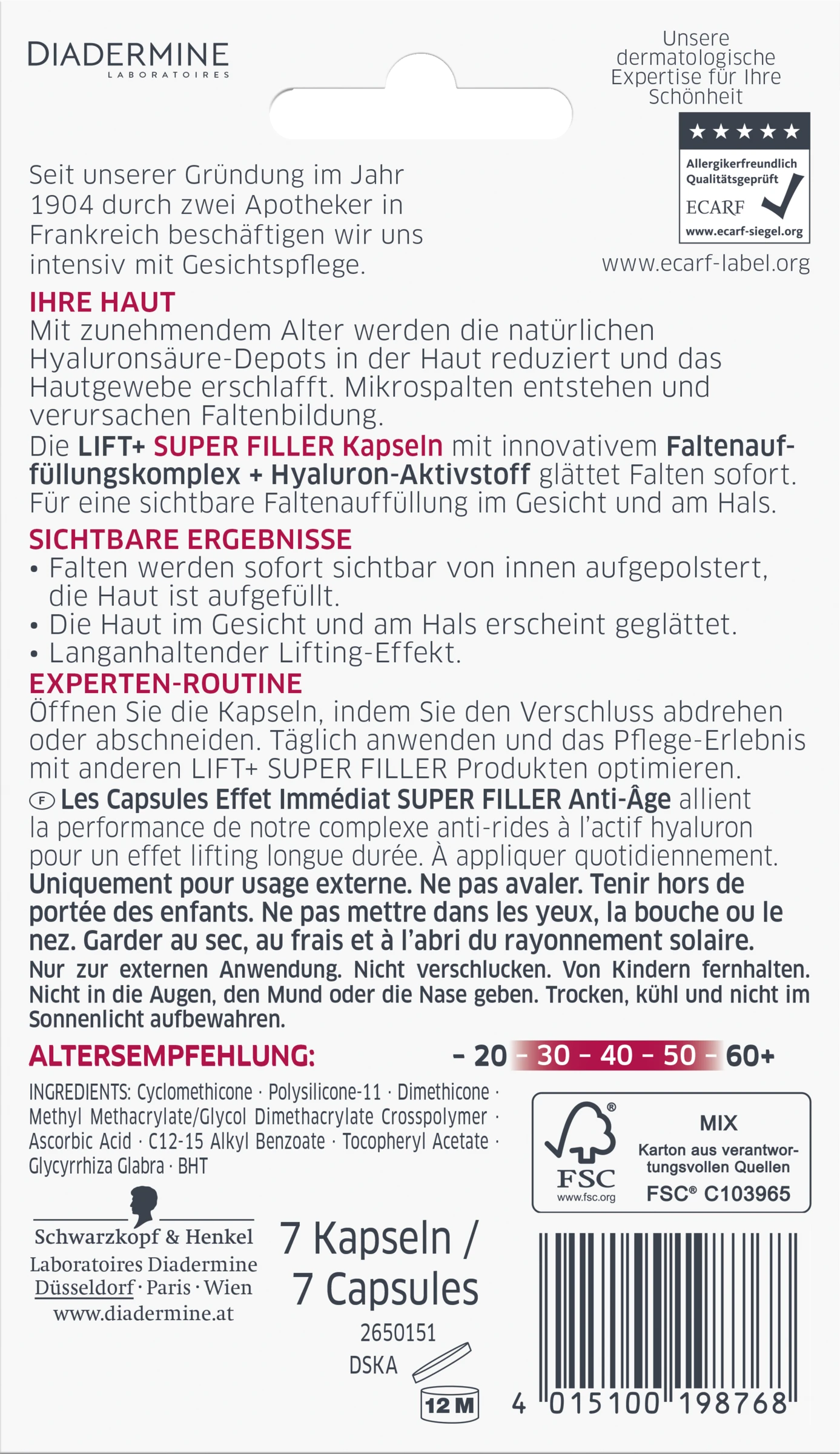 Diadermine Super Filler Kapseln 4 Diadermine Super Filler Kapseln – Bild 2