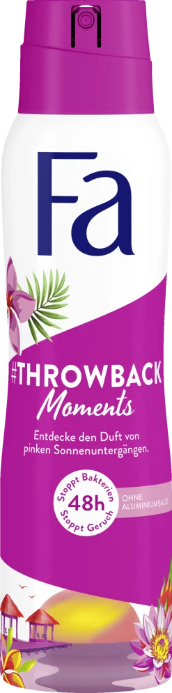 FA Deodorant Spray Throwback Moments