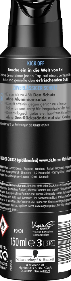 Fa Men Deodorant & Bodyspray Kick Off -Mandarina Duck Fragrances-Shop MAM 7369310 SHOP IMAGE 1.4