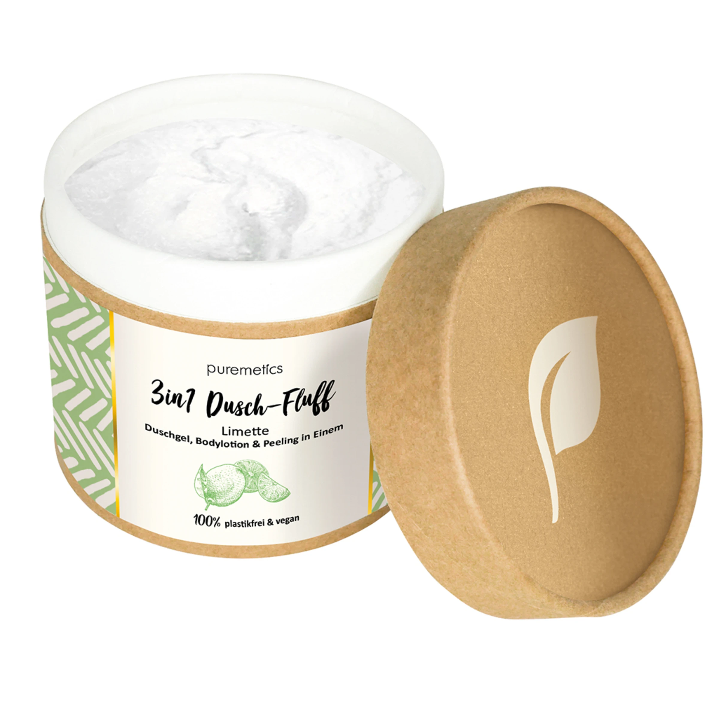 Puremetics 3in1 Dusch-Fluff Limette Mit Meersalzpeeling 4 Puremetics 3in1 Dusch-Fluff Limette Mit Meersalzpeeling – Bild 2