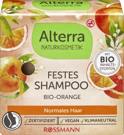 Alterra NATURKOSMETIK Festes Shampoo Bio-Orange & Bio-Vanille