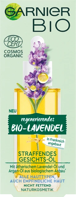 Garnier Bio Straffendes Gesichts-Öl Regenerierendes Bio-Lavendel