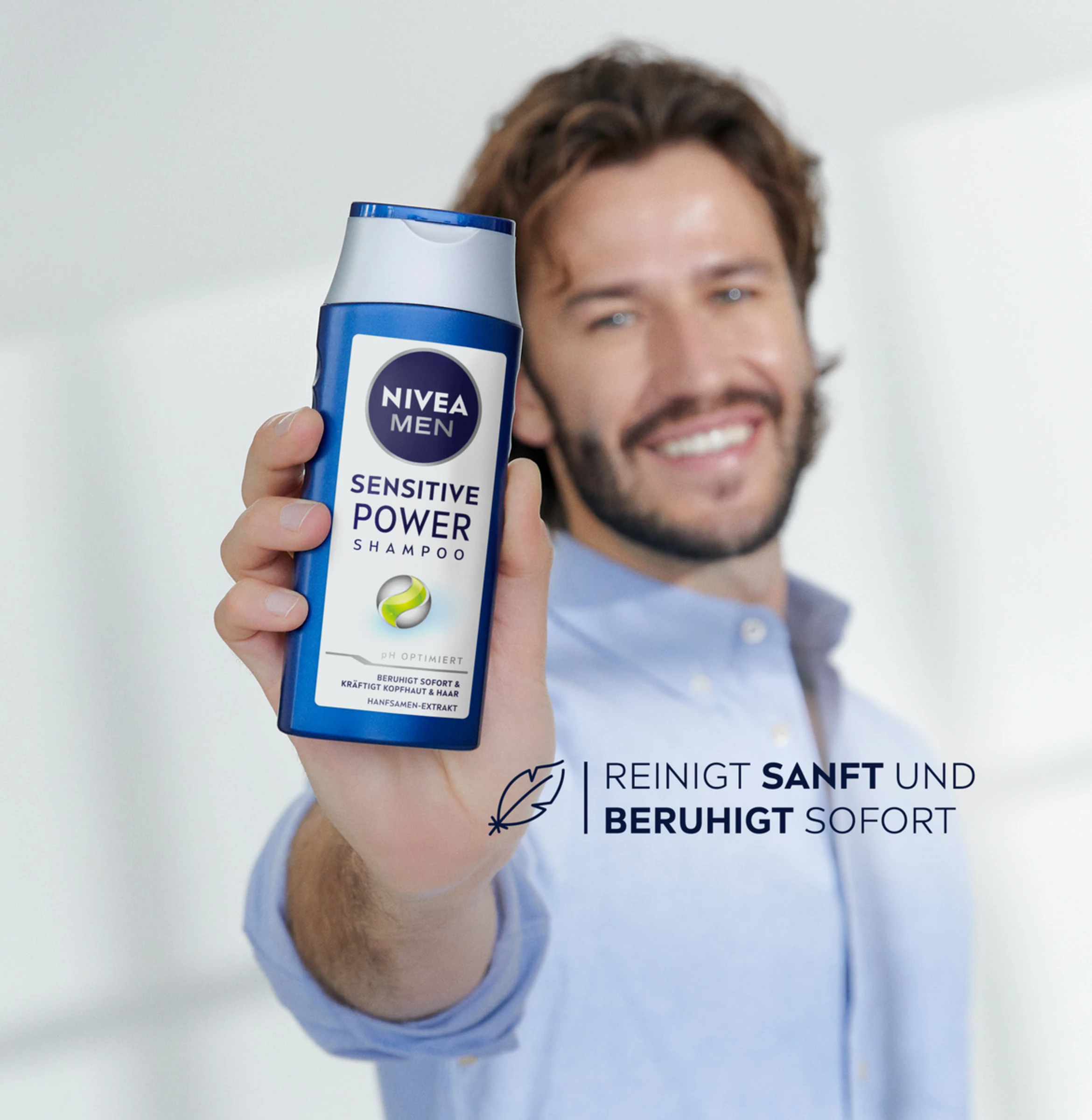 NIVEA MEN Sensitiv Power Shampoo 5 NIVEA MEN Sensitiv Power Shampoo – Bild 3
