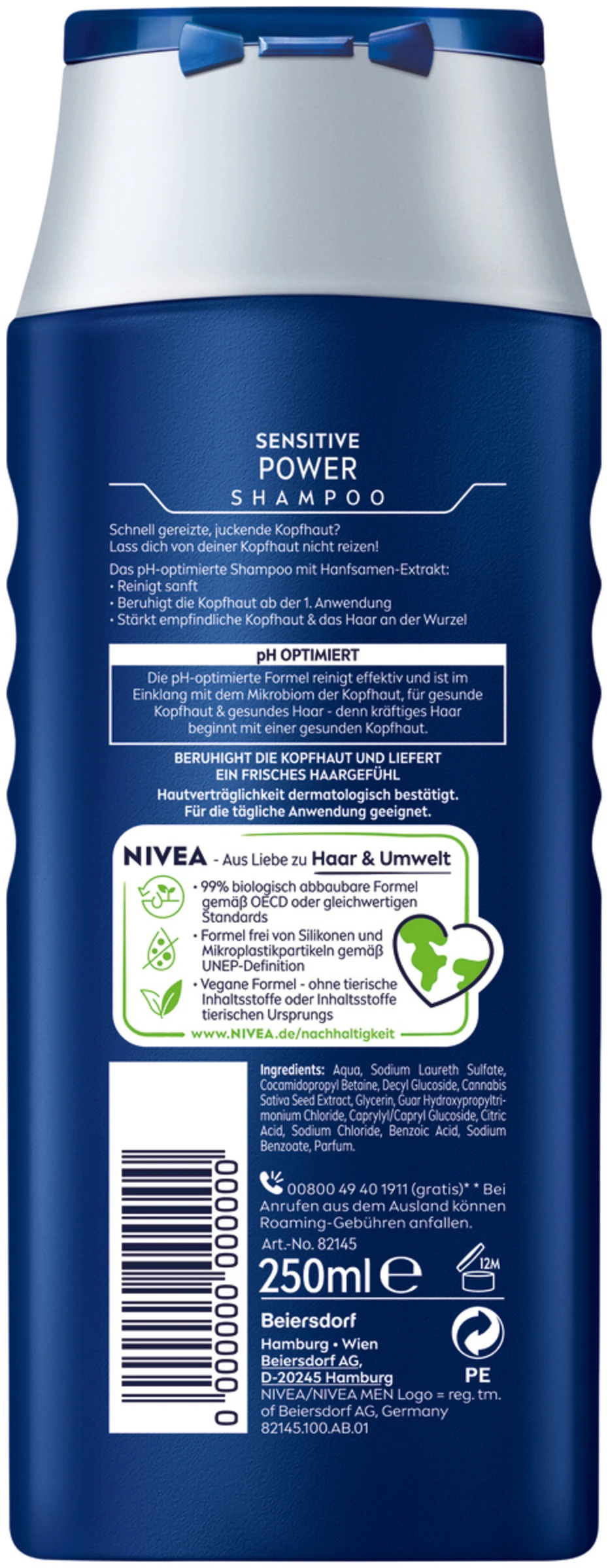 NIVEA MEN Sensitiv Power Shampoo 4 NIVEA MEN Sensitiv Power Shampoo – Bild 2