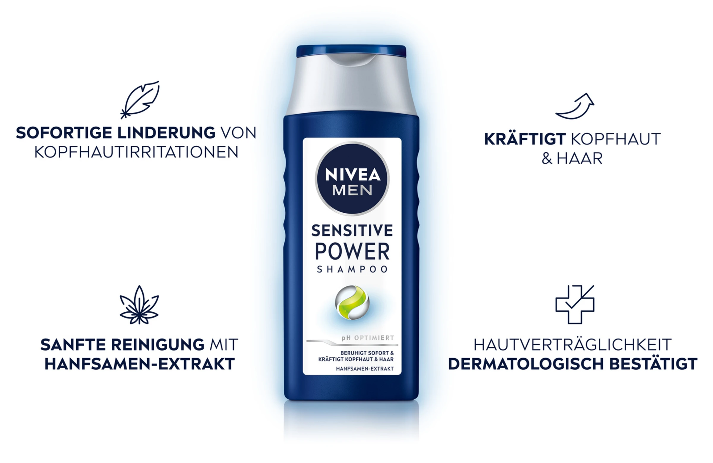 NIVEA MEN Sensitiv Power Shampoo 9 NIVEA MEN Sensitiv Power Shampoo – Bild 7