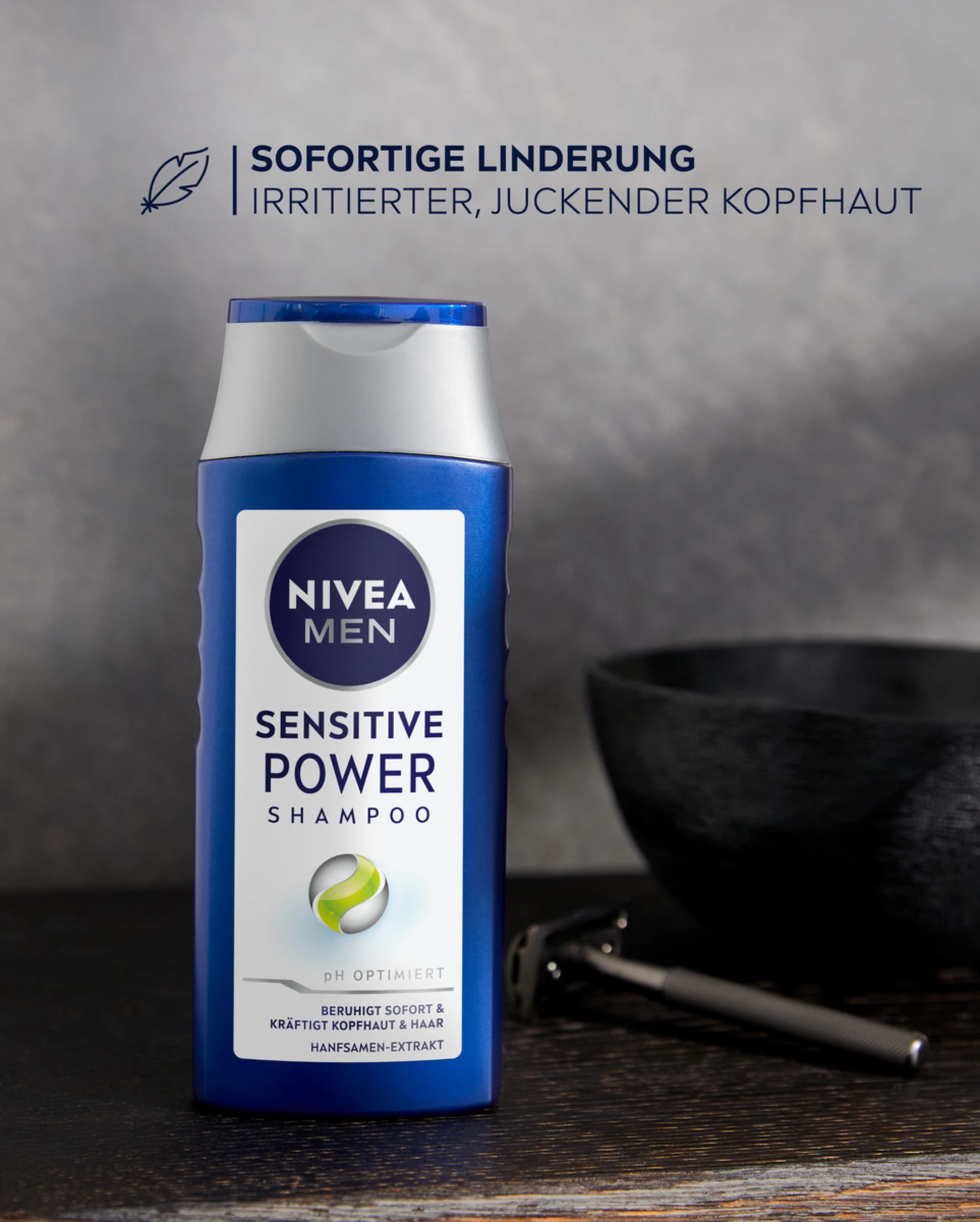 NIVEA MEN Sensitiv Power Shampoo 10 NIVEA MEN Sensitiv Power Shampoo – Bild 8