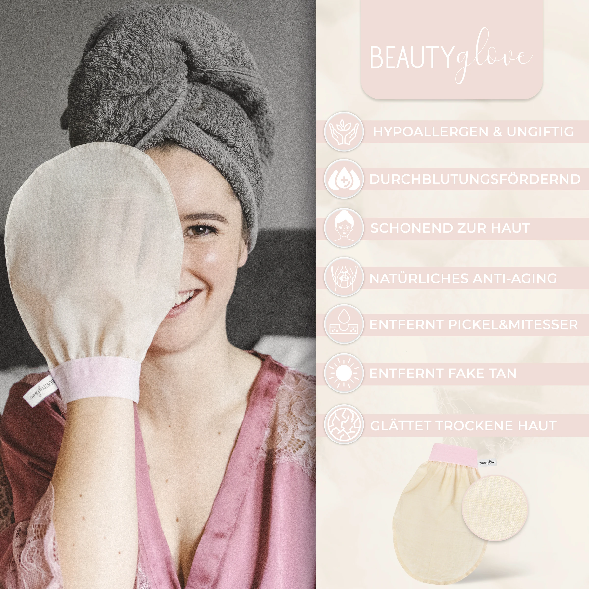 BEAUTYglove Peelinghandschuh Aus Seide 7 BEAUTYglove Peelinghandschuh Aus Seide – Bild 5