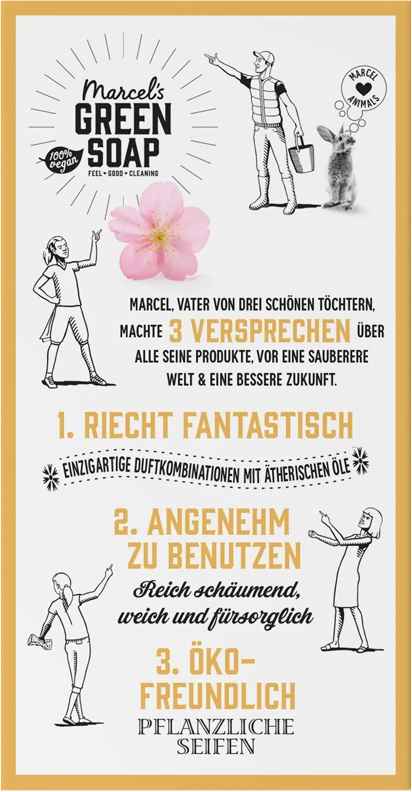 Marcel's Green Soap Feste Duschpflege Vanilla & Cherry Blossom 4 Marcel's Green Soap Feste Duschpflege Vanilla & Cherry Blossom – Bild 2