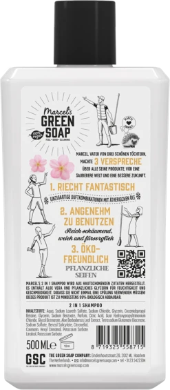 Marcel's Green Soap 2in1 Shampoo Vanilla & Cherry Blossom -Mandarina Duck Fragrances-Shop MAM 7985128 SHOP IMAGE 1.4