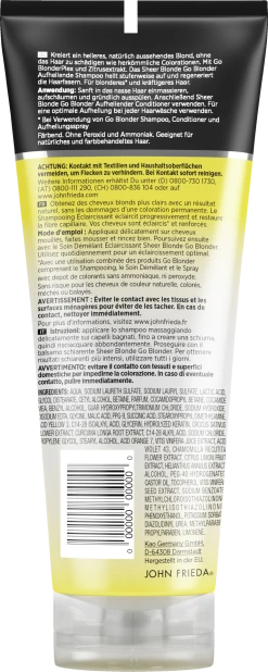 Alternative view of JOHN FRIEDA Go Blonder Aufhellendes Shampoo