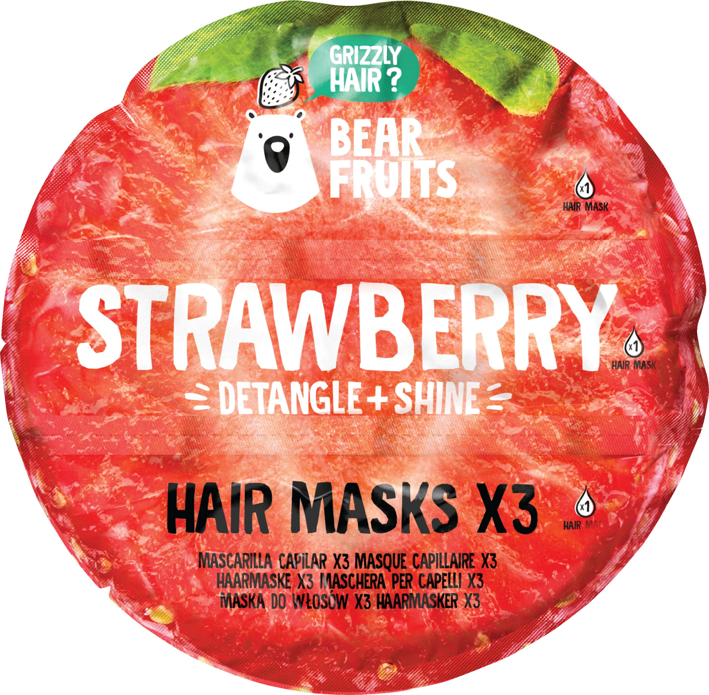 Bear Fruits Haarkur/Balsam/ Strawberry Hair Mask Refill 3 Bear Fruits Haarkur/Balsam/ Strawberry Hair Mask Refill