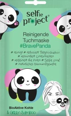Selfie Project Reinigende Tuchmaske #BravePanda