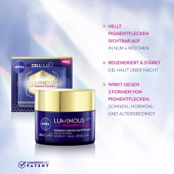 NIVEA Cellular Luminous 630 Anti Pigmentflecken Regenerierende Nachtpflege 21 NIVEA Cellular Luminous 630 Anti Pigmentflecken Regenerierende Nachtpflege -Mandarina Duck Fragrances-Shop MAM 8268091 SHOP IMAGE 1.4