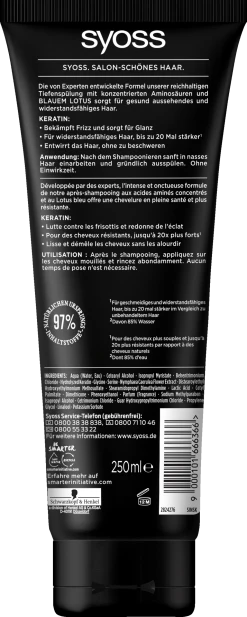 Syoss Professional Performance Keratin Tiefenspülung 5 Syoss Professional Performance Keratin Tiefenspülung -Mandarina Duck Fragrances-Shop MAM 8283795 SHOP IMAGE 1.4