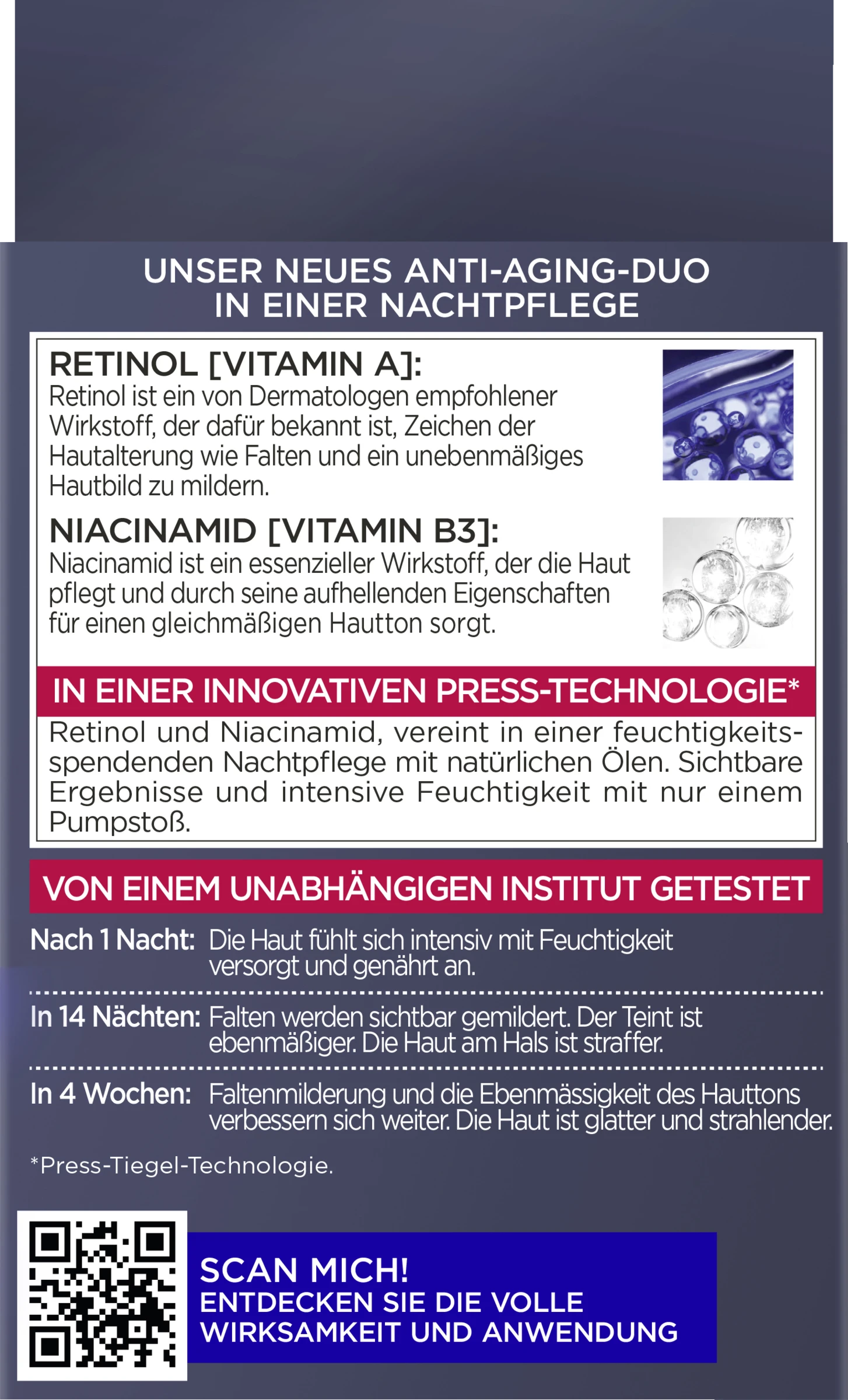 L’Oréal Paris Laser Gepresste Anti-Falten Pflege Nacht 6 L’Oréal Paris Laser Gepresste Anti-Falten Pflege Nacht – Bild 4