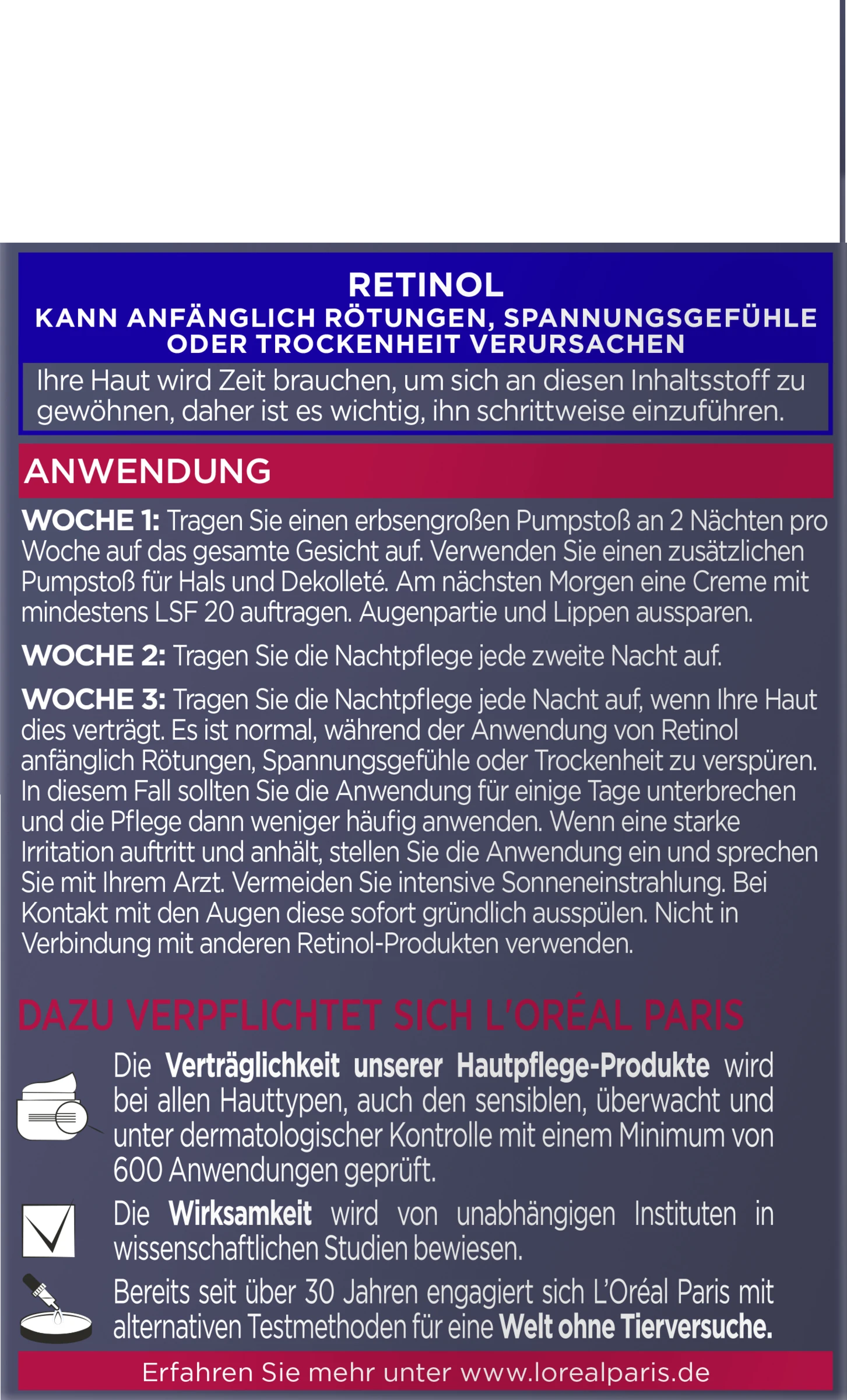 L’Oréal Paris Laser Gepresste Anti-Falten Pflege Nacht 4 L’Oréal Paris Laser Gepresste Anti-Falten Pflege Nacht – Bild 2