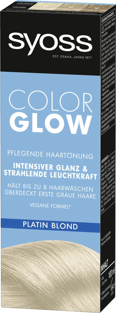 Syoss Colorglow Pflegende Haartönung Platin Blond 4 Syoss Colorglow Pflegende Haartönung Platin Blond – Bild 2