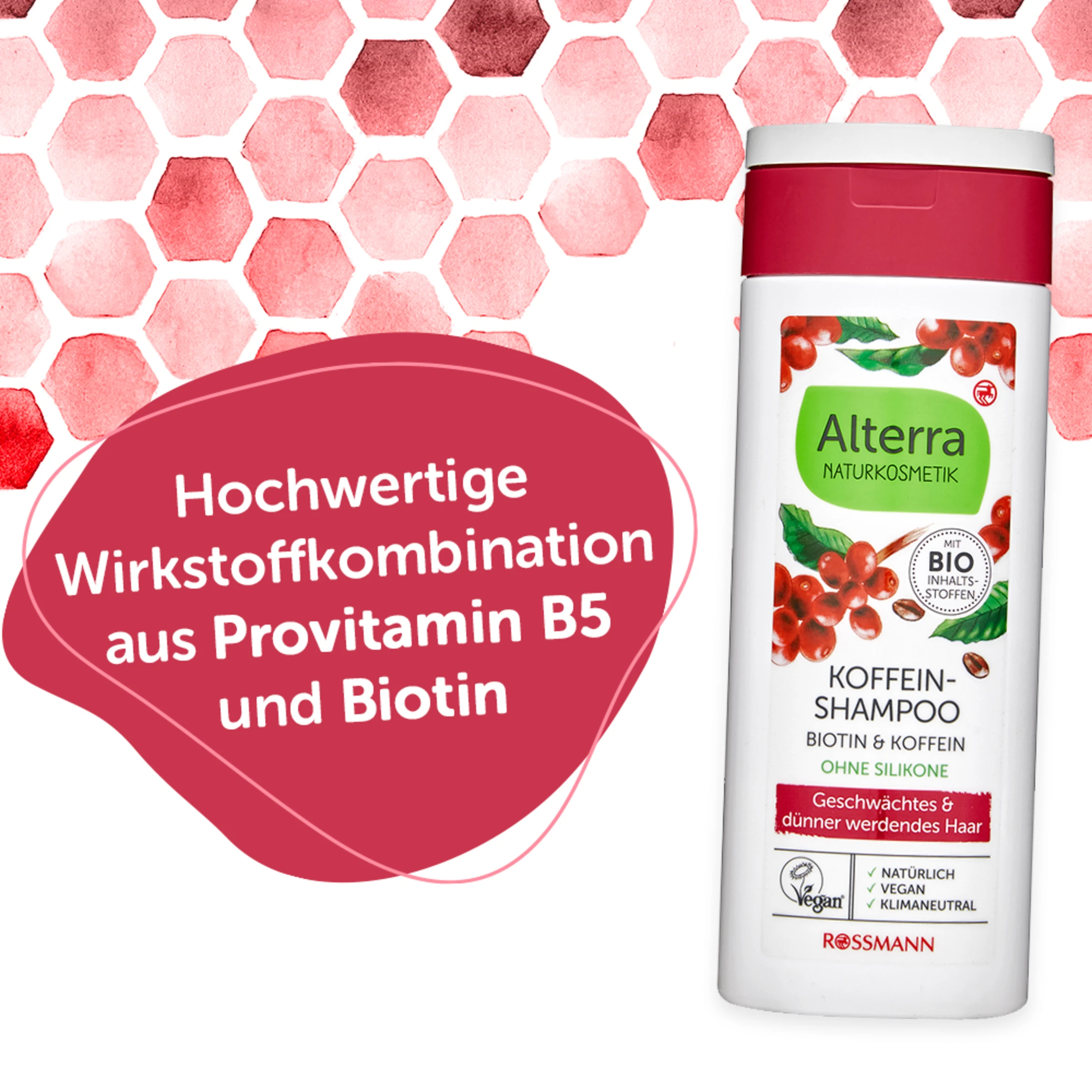 Alterra NATURKOSMETIK Koffein-Shampoo Biotin & Koffein 5 Alterra NATURKOSMETIK Koffein-Shampoo Biotin & Koffein – Bild 3