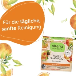 Alterra NATURKOSMETIK Festes Shampoo Bio-Orange & Bio-Vanille -Mandarina Duck Fragrances-Shop MAM 8397359 SHOP IMAGE 1.4