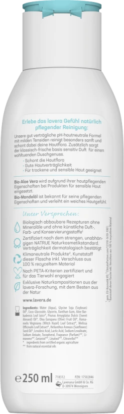 Lavera Basis Sensitiv Cremedusche -Mandarina Duck Fragrances-Shop MAM 8413719 SHOP IMAGE 1.4