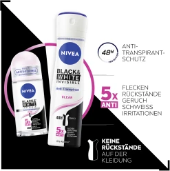 NIVEA Anti-Transpirant Spray Invisible Black & White Clear -Mandarina Duck Fragrances-Shop MAM 8419290 SHOP IMAGE 1.4