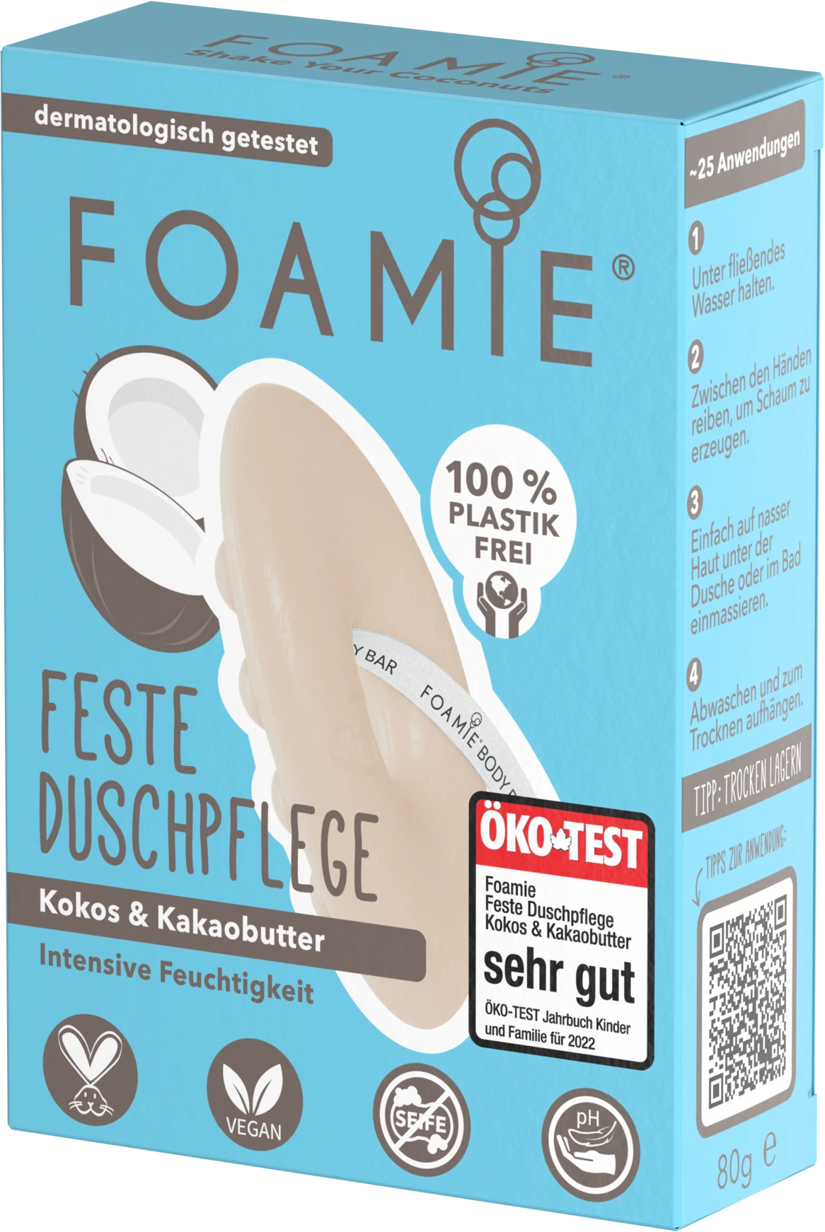 Foamie Feste Duschpflege Kokos & Kakaobutter 4 Foamie Feste Duschpflege Kokos & Kakaobutter – Bild 2