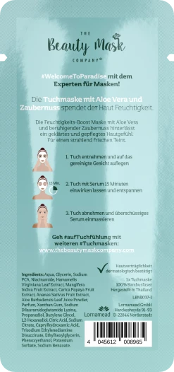 The Beauty Mask Company Tuchmaske Paradise 6 The Beauty Mask Company Tuchmaske Paradise -Mandarina Duck Fragrances-Shop MAM 8534139 SHOP IMAGE 1.4